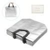 Unique Bargains Reusable Non-Woven Metallic Shiny Finish Gift Goodie Bags 12 Pcs - 3 of 4