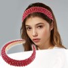 Unique Bargains Crystal Headband Rhinestone Hairband for Women 1.2 Inch Wide 1Pcs - 2 of 4