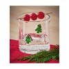 TAG 11 oz. Christmas Tree & Candy Cane Clear Double Old Fashion Beverage Glass - 2 of 2