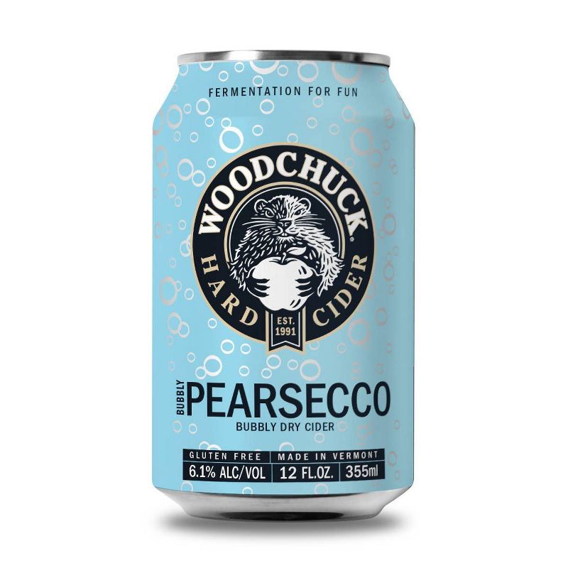 Woodchuck Bubbly Pearsecco Dry Hard Cider - 6pk/12 fl oz Cans, 3 of 5