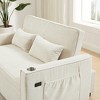 MYINDA 52.3'' * 68.9'' Pull Out Sofa Bed, Corduroy with USB Port, Side Pockets and Cup Holders - 4 of 4