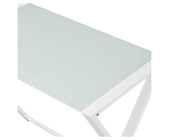 Home Office 51" L - Shaped Corner Computer Desk - White - Saracina Home