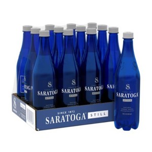 Saratoga Still Natural Spring Water - 28 Fl Oz Plastic Bottle (Pack of 12) - 1 of 4