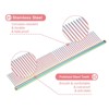 Unique Bargains Stainless Steel Rounded Ends Gentle Care Pet Comb 3 Pcs - 3 of 4