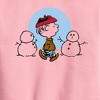 Boys' - Peanuts - Rerun Winter Graphic Long Sleeve Fleece Sweatshirt - 2 of 4