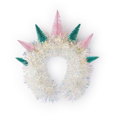 Christmas Tree Glitter Felt & Tinsel Head Bopper