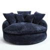 Aukfa 55" Oversized Round Chaise Lounge Chair, Modern Circle/Cloud Sofa Bed, Bean Bag Chair For Living Room - 2 of 4