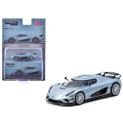 Koenigsegg Regera Light Blue Metallic "Global64" Series 1/64 Diecast Model Car by Tarmac Works