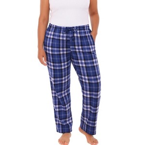 ADR Women's Soft Warm Fleece Pajama Pants, Long Lounge Bottoms - 1 of 3