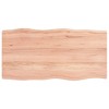vidaXL Table Top Light Brown 39.4"x19.7"x(0.8"-1.6") Treated Solid Wood Live Edge - 2 of 4