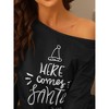 cheibear Women's Christmas Winter Long Sleeves with Pants Pajama Sets - 4 of 4