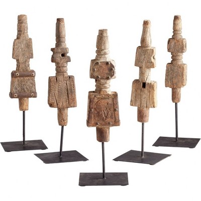 Cyan Design - Rustic Todem - Small Sculpture - 5 Inches Wide By 15.75 Inches High