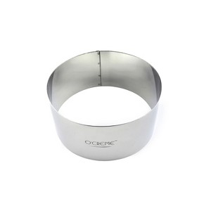 O'Creme Cake Ring, Stainless Steel, Round, 6" Dia x 2-3/4" High - 1 of 3
