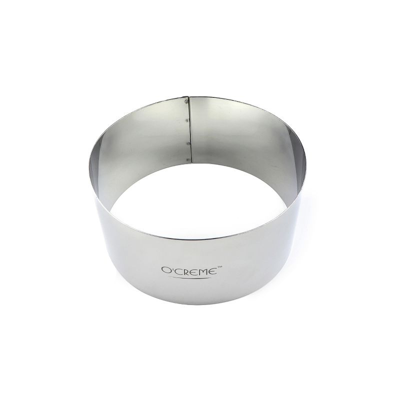 O'Creme Cake Ring, Stainless Steel, Round, 6" Dia x 2-3/4" High, 1 of 4