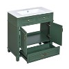 Ridstar 34.1 in. H Green Bathroom Storage Cabinet with Soft Closing Doors - 2 of 4