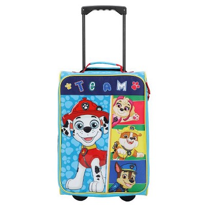 Paw Patrol Soft Side Luggage - 17" Rolling Suitcase Travel Trolley for  Kids