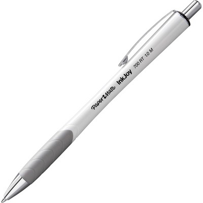 Paper Mate InkJoy 700 RT Retractable Ballpoint Pen 1mm Blue Ink White Barrel Dozen 1951346