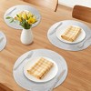 REGALWOVEN Farmhouse Placemats Set of 6 Woven Placemats for Dining Table Decor  Washable Kitchen Table Mat Wipe Clean - 2 of 4