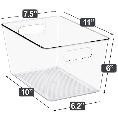 Sorbus 10 Pack Large Clear Storage Containers for Pantry, Fridge, Cabinet, Closet & Kitchen Organization — фото 5