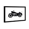 19" x 13" Vintage Motorcycle I Transportation Framed Wall Art Black/White - Hatcher and Ethan: Modern Decor, Digital Print - 2 of 4
