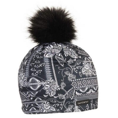 Turtle Fur Comfort Shell Pom Pom Beanie - Women's Performance Winter Hat