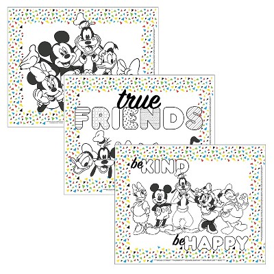 Disney Baby by J.L. Childress Color Me Disposable Placemats - 24pk