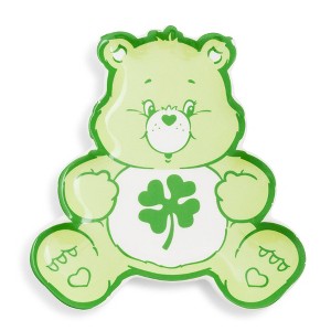Silver Buffalo Care Bears Good Luck Bear Full Body Sculpted Ceramic Trinket Tray Dish - 1 of 4