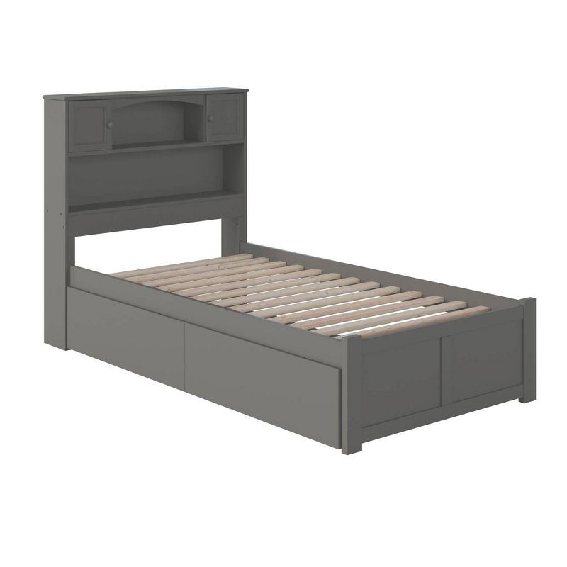 Newport Bed with 2 Urban Bed Drawers Flat Panel Footboard - AFI, 1 of 14