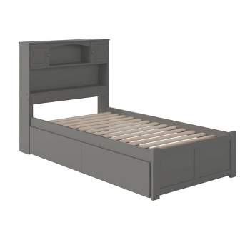 Newport Bed with 2 Urban Bed Drawers Flat Panel Footboard - AFI