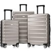 ORRD 3-Piece ABS+PC Hardshell Luggage Set (20/24/28 Inch) - Durable Spinner Suitcases for Men & Women - 2 of 4