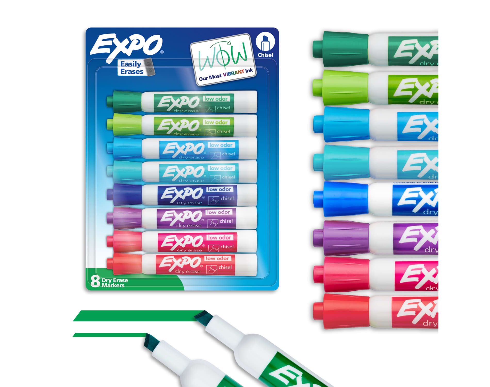 Expo 8ct Dry Erase Markers Vibrant Chisel