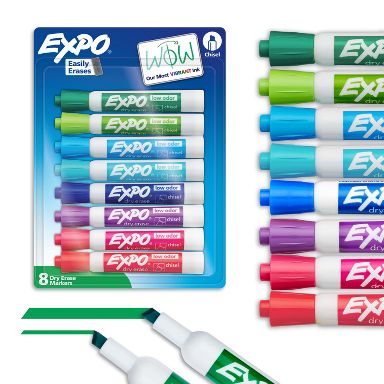Expo 8ct Dry Erase Markers Vibrant Chisel