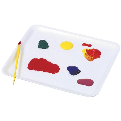 School Smart Childrens Paint Tray Plastic 13 X 18 X 1 Inches White - 