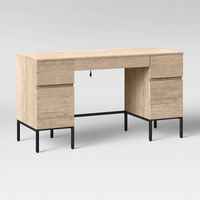 Loring Executive Desk with Drawers Vintage Oak - Project 62™