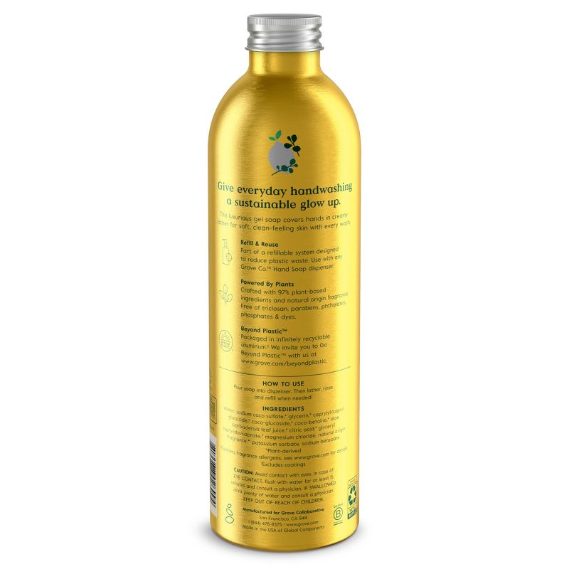 Grove Co. Hydrating Hand Soap - Lemon &#38; Eucalyptus - 13 fl oz, 3 of 10