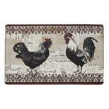 GoodGram Country Vintage Rooster Memory Foam Anti-Fatigue Kitchen Floor Mat - 18 in. W x 30 in. L