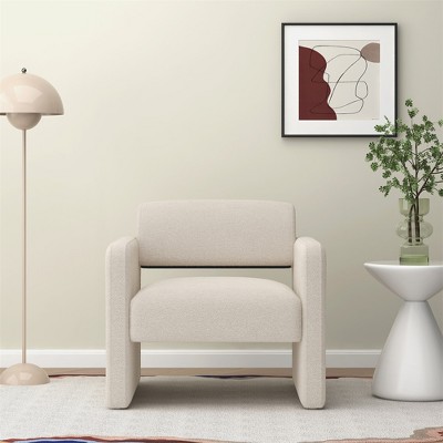 Accent Chair, Modern Single Sofa Chair, Upholstered Comfortable Backrest Chair With Armrests