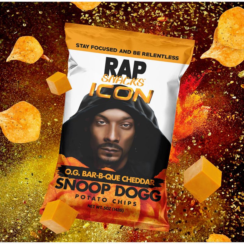 Rap Snacks Barbeque Cheddar Potato Chips - Snoop Dogg -5oz, 3 of 4