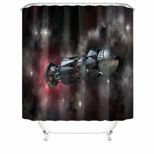 The Machine In The Starry Sky Shower Curtains for Bathroom Waterproof Fabric Bath Curtain Durable Soft Stylish Bathroom Decor 72x72 Inch - 1 of 1