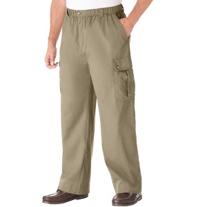 KingSize Men's Big & Tall Knockarounds Full-Elastic Waist Cargo Pants - 1 of 4