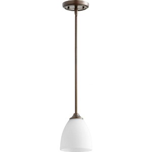 Quorum Lighting Jardin 1-Light Pendant, Oiled Bronze, 5.5W, 6.5H - 1 of 1