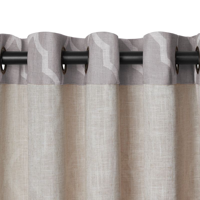 Medalia Room Darkening Geometric Window Curtain Panel - Elrene Home Fashions, 3 of 5