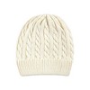 Hudson Baby Infant Girl Knit Cuffed Beanie 3pk, Lilac Cream - 3 of 4