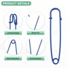 Unique Bargains Sewing Upholstery Spring Lock Blanket Bulk Large Safety Pins 30 Pcs - 2 of 4