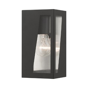 Livex Lighting Forsyth 1 - Light Wall Light in  Black/Brushed Nickel - 1 of 4