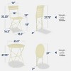Best Choice Products 3-Piece Small Bistro Set, Folding Patio Furniture Set of 2 Chairs and Table - 2 of 4