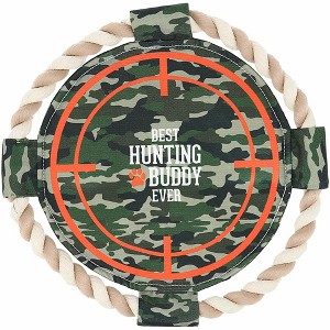 Pavilion Gift Company - Hunting Buddy - 10" x 10" Canvas Dog Toy on Rope - Pet Toy - 1 of 4