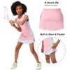 Girls Tennis Dress Golf 2 Piece Outfit Sleeveless Ruffle Skirts with Built-in Shorts Pockets School Sports Activewear - 4 of 4