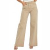 Women's High Rise Tummy Control Wide Jeans - RISEN - 4 of 4