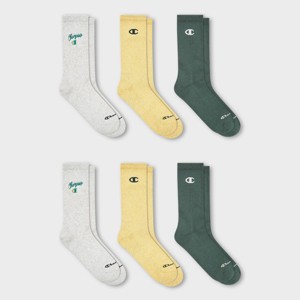 Champion Women's Embroidered 3pk Crew Socks - 1 of 4